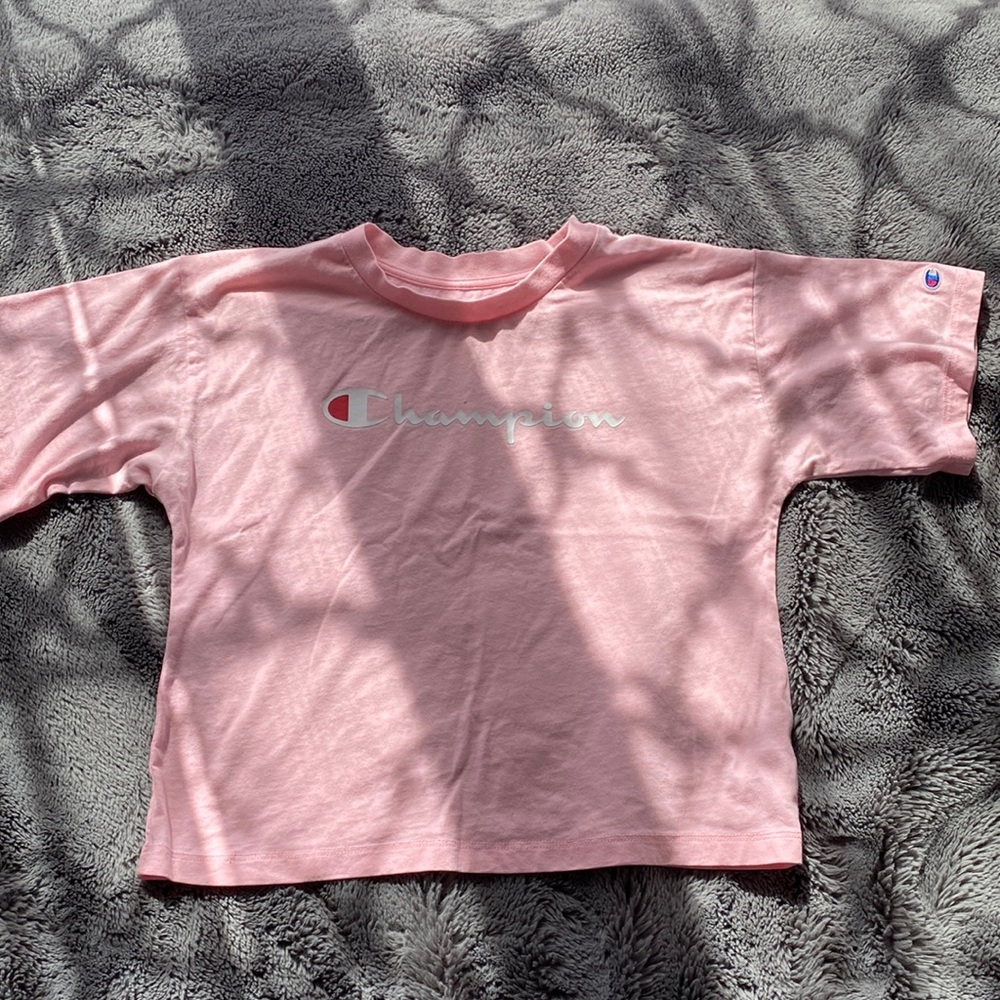 Champion Pink crop top